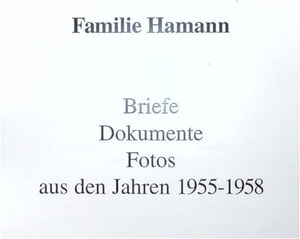 Familienchronik Hamann 1955 58 Teil 01 cover