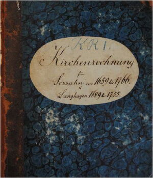 Kirchenrechnungsbuch Serrahn cover