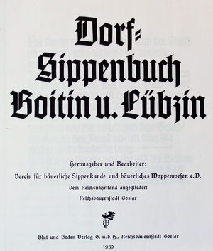 Micheel, Otto Verein für bäuerliche Sippenkunde und Wappenwesen eV Dorfsittenbuch Boitin und Lübzin cover.pdf