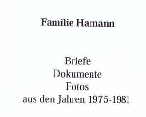 Familienchronik Hamann 1975 81 Teil 01 cover