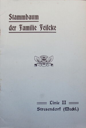 Familienverband Feilcke Stammbaum Linie2 Stresendorf cover