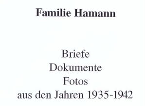 Familienchronik Hamann 1935 42 Teil 01 cover