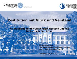 Strahl, Antje Dr. HT 2021 Restitution mit Glück und Verstand Cover