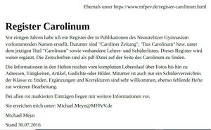 Register-Carolinum cover Meyn