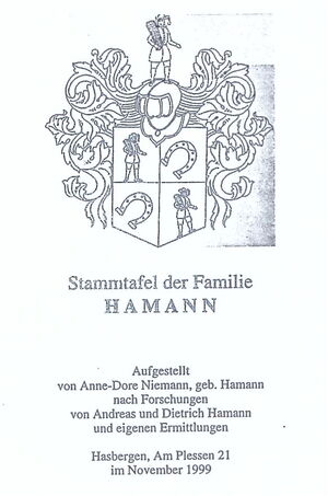 Familienchronik Hamann 1789 1900 Teil 04 cover