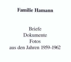 Familienchronik Hamann 1959 62 Teil 01 cover